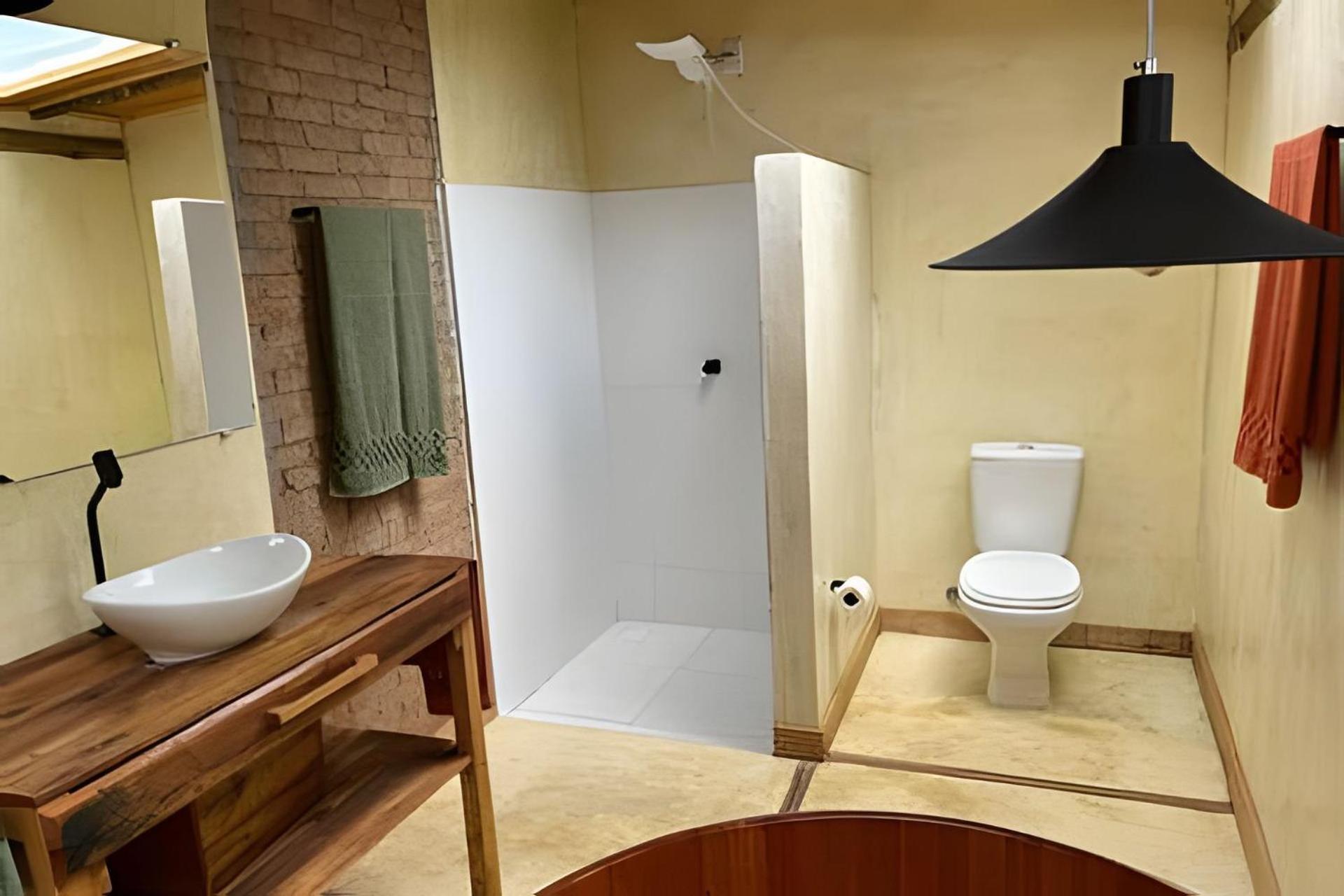 Sitio Santo Antonio - Chale 1 Com Ofuro Guest House Атибая Екстериор снимка